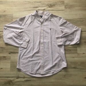 Ralph Lauren Pink & Blue Striped Dress Shirt